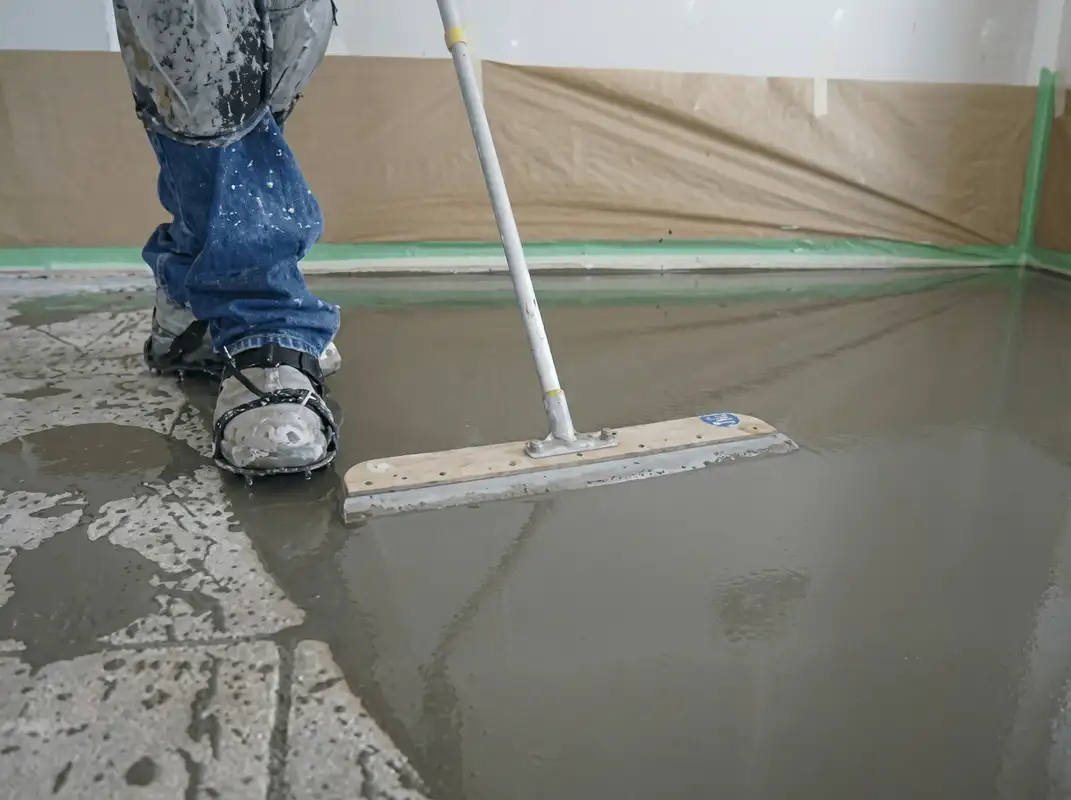 Uneven floor being professionally repaired in Tacoma, WA